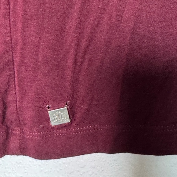Burgundy Lauren by Ralph Lauren mock neck size XL - Picture 3 of 5